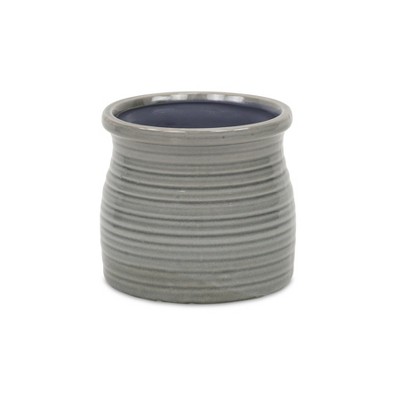 Cheung's Kifon Gray Curved Ceramic Pot - Large