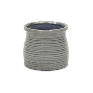 Cheung's Kifon Gray Curved Ceramic Pot - Large - 1 of 3
