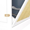 Trash Cabinet with 20 Gallon Storage Freestanding Trash Can Cabinet Hidden Pet-Proof Garbage Can Cabinet - 4 of 4