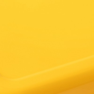 Yellow Stackable Metal Bistro Stools, Set of 4