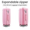 4 Piece Luggage Sets With Spinner Wheels, Expandable Lightweight Suitcase Tsa Lock Hard Shell Luggage Sets for Travel Family 14in/20in/24in/28in - 2 of 4