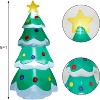 Paaaawaters 5 FT Inflatable Christmas Tree, LED Light up Xmas Tree Blow up Decorations - 3 of 4