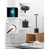 ZACHVO Minimalist Black Cordless LED Table Lamp 2 Pack Rechargeable Black Touch Control Dimmable - 2 of 4