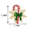 Anna-Kaci Golden Tone Christmas Brooch Pins Sparkly Rhinestones Enamel Lapel Pin for Women - 2 of 4