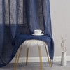HLC.ME Abbey Faux Linen Textured Semi Sheer Privacy Light Filtering Window Grommet Thick Curtain Panels, Set of 2 - 4 of 4