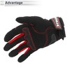Unique Bargains 1 Pair Motorcycle Glove Spring Summer Breathable Smartphone Touch Nylon - 4 of 4