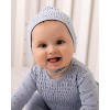 MiniMoi 2 Piece Baby Boys "Blueberries" 100% Cotton Smocked Footie Set Blue 3 months - 2 of 4