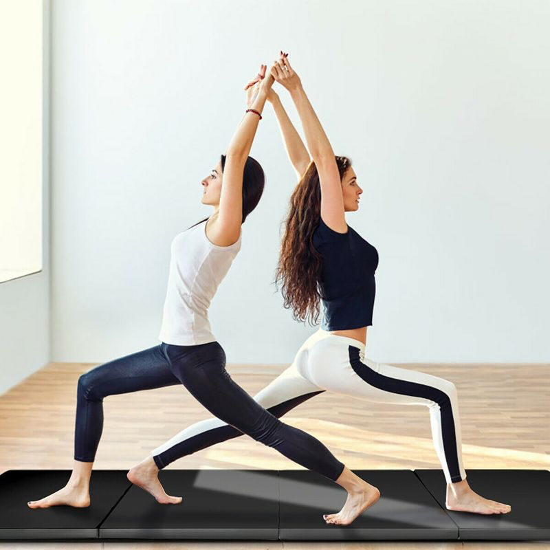 Costway 4'x8'x2" Folding Gymnastic Tumbling Mat w/Handles Fitness Yoga Aerobics Exercise, 2 of 11
