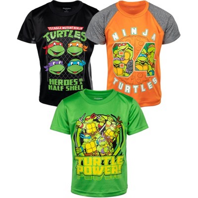 Teenage Mutant Ninja Turtles Boys Turtle Rebels Black Short Sleeved T Shirt  - Limotees