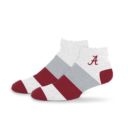 Ncaa Alabama Crimson Tide Neapolitan Stripe Fuzzy Socks Target