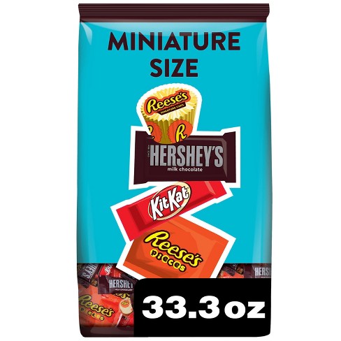 kontrol klo åbenbaring Reese's, Hershey's And Kit Kat Miniatures Milk Chocolate And Peanut Butter  Assortment Candy - 33.38oz : Target