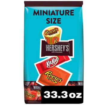 Reese's, Hershey's and Kit Kat Miniatures Milk Chocolate and Peanut Butter Assortment Candy - 33.38oz