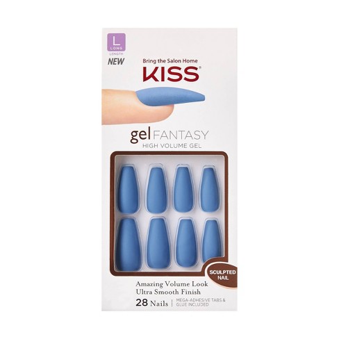 Kiss Gel Fantasy Sculpted Fake Nails - Sunshine Beauty : Target