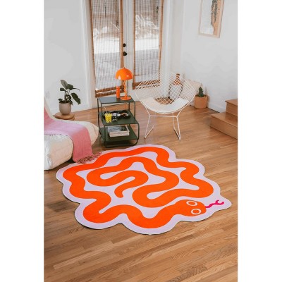 Lany Space Johann Banta Spiral Snake Design Rug