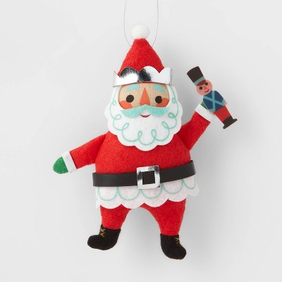 Santa with Nutcracker Christmas Tree Ornament - Wondershop™