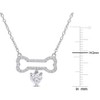 EVERLY JEWELRY | Sterling Silver 3/4 CT DEW Created Moissanite  Fashion Pendant With Chain - 2 of 4
