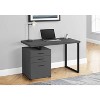 Monarch Specialties Computer Desk Home Office Laptop Left Right Set-Up Storage Drawers 48InchL Work Metal Laminate Grey Black Contemporary Modern - 2 of 4