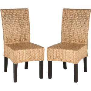 Luz 18''H Wicker Dining Chair (Set of 2) - Natural - Safavieh - 1 of 4