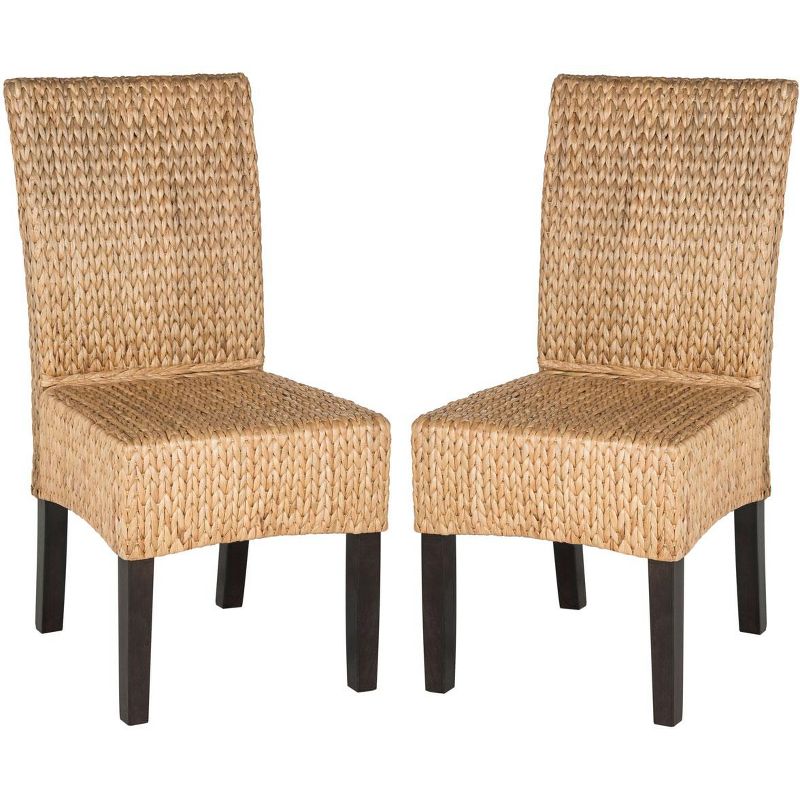 Luz 18''H Wicker Dining Chair (Set of 2) - Natural - Safavieh., 1 of 7