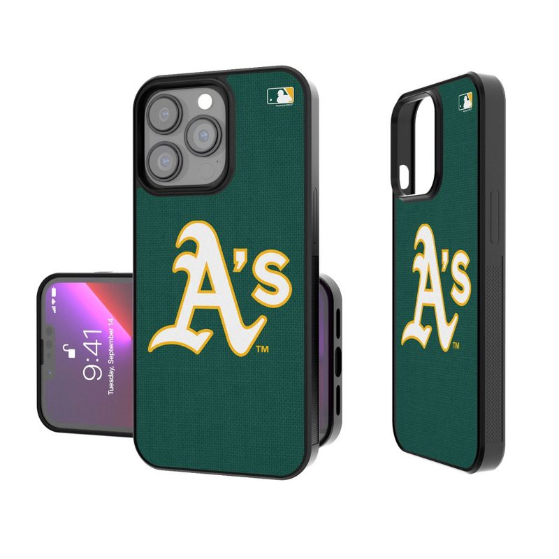 Keyscaper Oakland Athletics Solid Bump Phone Case, 1 of 7