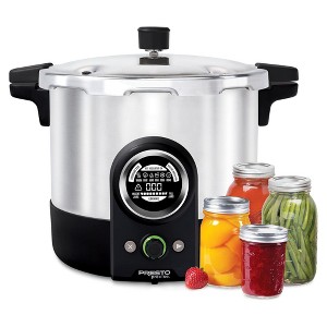 Presto 16 Quart Digital Pressure and Water Boiling Canner, LED Digital Display - 1 of 4