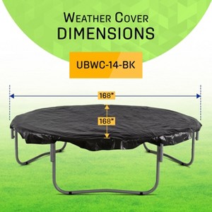 Upper Bounce Round Trampoline Weather Resistant, Rain UV Protective Cover - 1 of 4