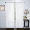 Kate Aurora Premium Rod Pocket Sheer Voile Single Window Curtain Panel - 2 of 3