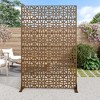 Lirago Galvanized Metal Garden Fence 72 in Outdoor Privacy Screen - 2 of 4
