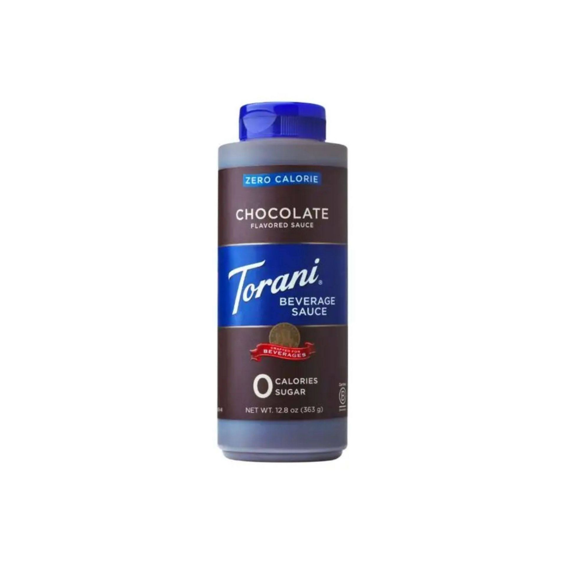 Torani Zero Calorie Sugar Free Chocolate Sauce for Coffee Lattes and Milkshakes - 12.8oz