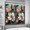 Colorful Retro Floral Privacy Window Film,Removable Uv Blocking Heat, Insulation Non-adhesive Stained Glass Window Film - 4 of 4