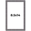 PosterPalooza | Photo Size Textured Grey Picture Frame - UV Acrylic, Foam Board Backing, Hanging Hardware - 2 of 4