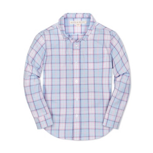  Pastel Pink Plaid Mens Dress Shirts Long Sleeve