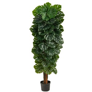 Nearly Natural 70-in Monstera Artificial Tree (Indoor/Outdoor) - 1 of 4