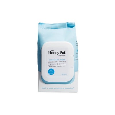 The Honey Pot Sensitive Feminine Wipes - 30ct