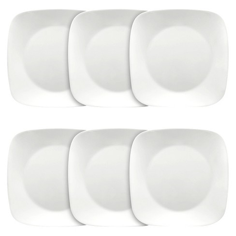 Corelle 18-Piece Round Dinnerware Set, Service for 6, Lightweight Round  Plates and Bowls Set, Vitrelle Triple Layer Glass, Chip and Scratch  Resistant, Microwave and Dishwasher Safe, Brasserie : : Home