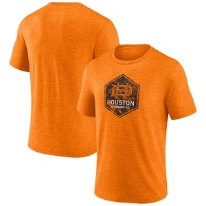 MLS Houston Dynamo Men's Gray Short Sleeve Triblend Chest Logo T-Shirt - 1 of 3