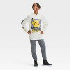 Boys' Pokémon Pikachu Long Sleeve Graphic T-Shirt - Ivory - 4 of 4
