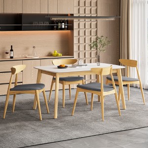 Christopher Knight Home Sabrina Mid-Century Modern 5 Piece Rubberwood Upholstered Dining Set - 1 of 4