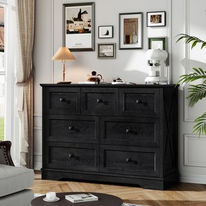 Farmhouse Wood Dresser for Bedroom - 1 of 4