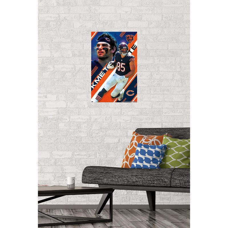 Trends International NFL Chicago Bears - Cole Kmet 24 Unframed Wall Poster Prints, 2 of 7