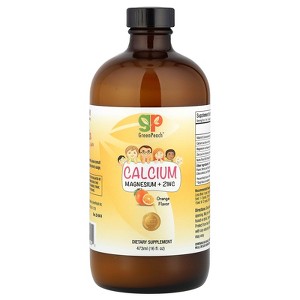 GreenPeach Calcium Magnesium + Zinc, Orange, 16 fl oz (473 ml) - 1 of 3