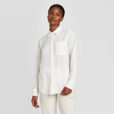 white button up shirt target