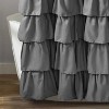 LunaLulinlk Shower Curtain Black and White Buffalo Plaid Pattern Fabric - 4 of 4