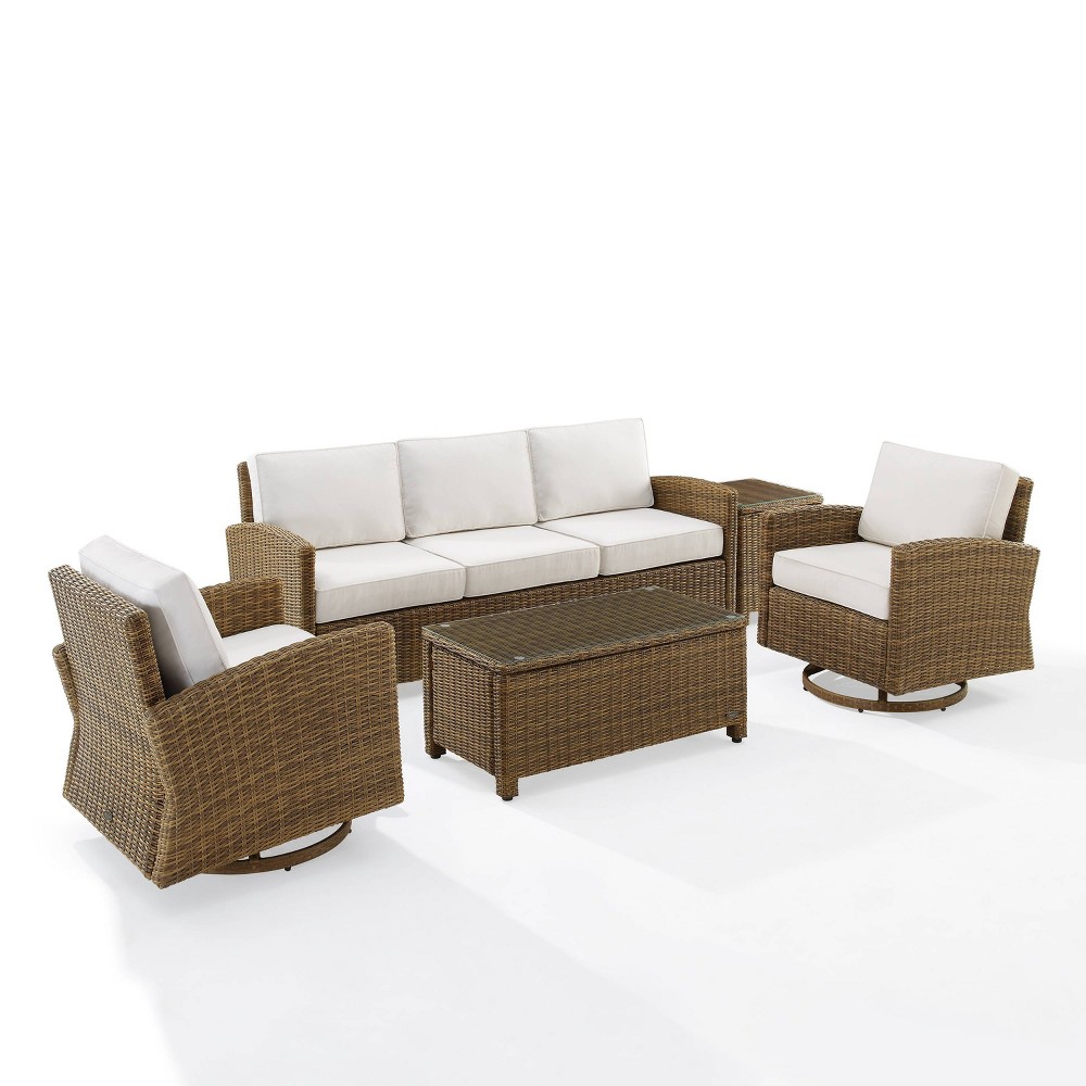 Photos - Garden Furniture Crosley 5pc Bradenton Steel Outdoor Patio Conversation Furniture Set with 