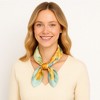 Anna-Kaci Women's Satin Square Scarf with Vibrant Artistic Prints and Versatile Styling - 27.5IN×27.5IN - 2 of 4