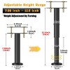 Aoibox Adjustable Height Bed Support Legs Metal 7.08-12.6 Inch Heavy Duty Center Frame Slat Furniture Replacement 4 Pack - 2 of 4
