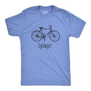Mens Cycologist Funny Psychology Biking Cyclist Novelty Sarcasm Graphic T Shirt - Crazy Dog Men's T Shirt - 1 of 4