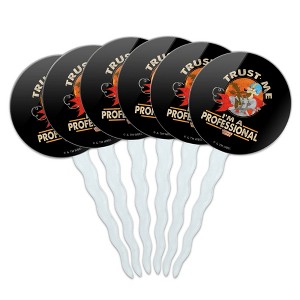 Looney Tunes Wile E Coyote I'm A Professional Cupcake Picks Toppers Decoration Set of 6 - 1 of 4