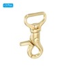 Unique Bargains Pure Brass Round Lobster Clasp Keychains for DIY Leather Craft 3 Pcs - 3 of 4