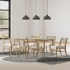Christopher Knight Home Demlow Acacia Wood 7 Piece Upholstered Dining Set - 2 of 4